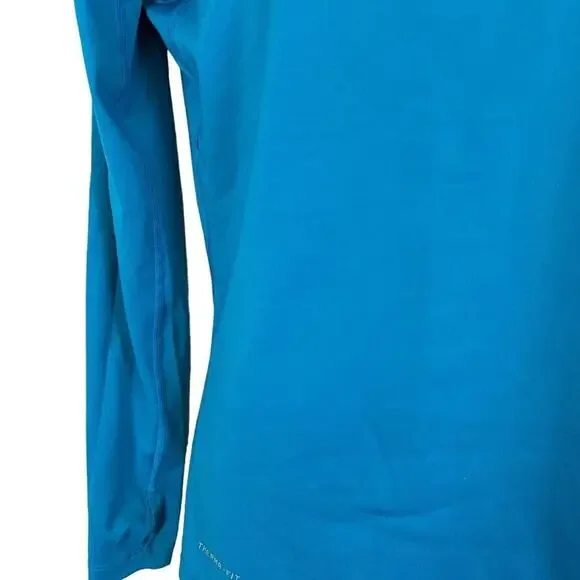 Nike Pro Combat Dri-Fit Fitted Fleece Lined 1/4 Zip Therma Shirt Top Womens M - Picture 6 of 16